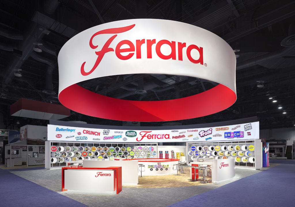 Ferrara trade show exhibit at Sweets and Snacks