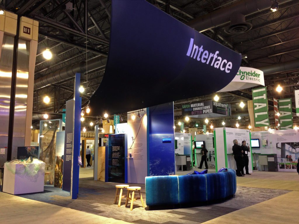 Interface's ecofriendly exhibit at Greenbuild 2013