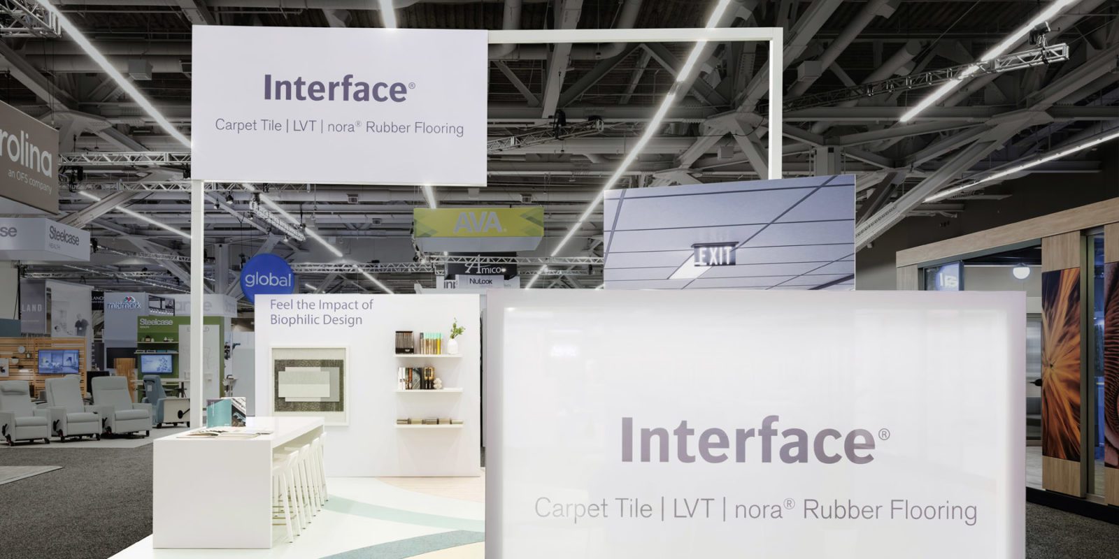 Interface trade show booth