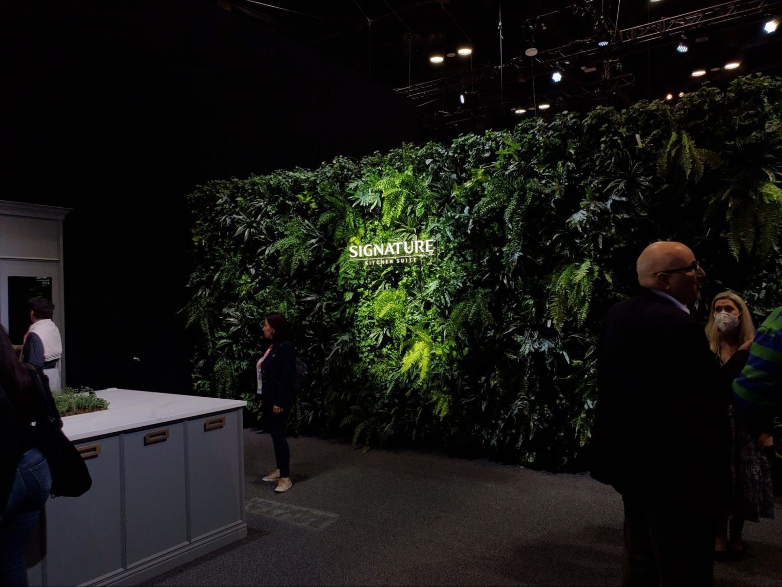 Signature's live greenery wall at KBIS 2022 was stunning.