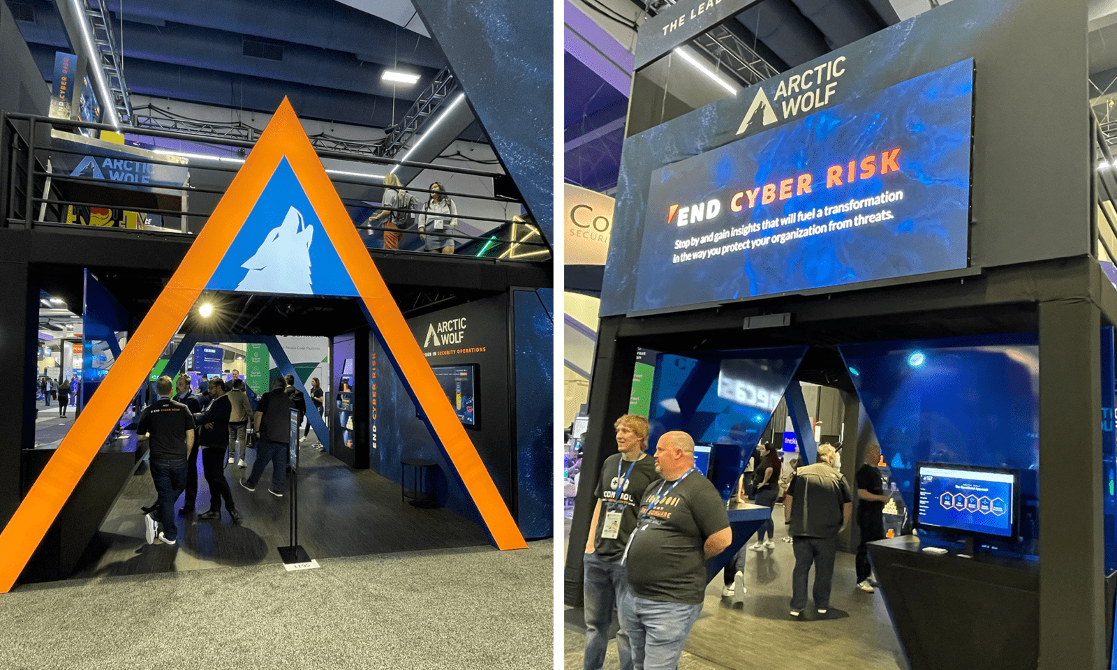 The entrance to the Arctic Wolf booth