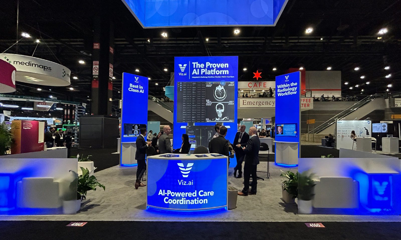 Viz.ai's exhibit at the RSNA 2022 trade show