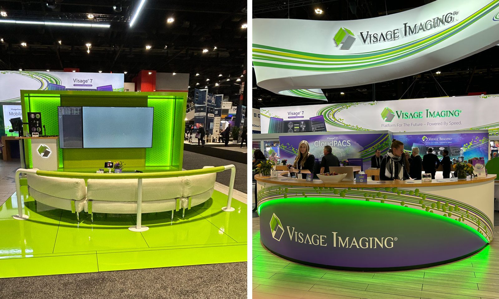 Additional design elements at Visage Imaging's booth