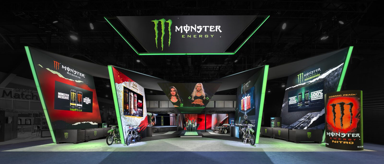Monster Energy Booth at the 2023 National Association of Convenience Stores (NACS)